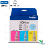 Botella De Tinta Brother BT5001 Pack de 3 Cyan, Magenta y Yellow