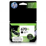 Cartucho de Tinta HP 670xl Negro 14ml.