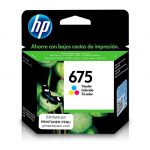 Cartucho de Tinta HP 675 Tricolor 9ml.