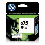 Cartucho de Tinta HP 675 Negro 13,5ml.