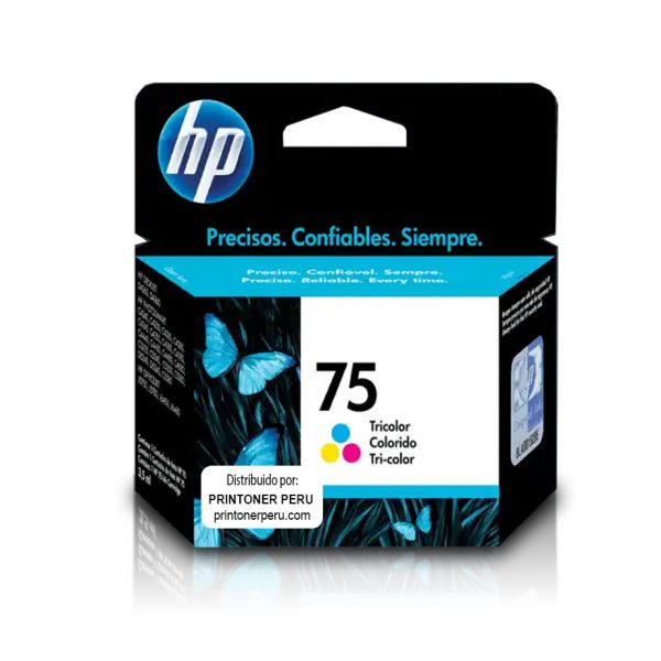 Cartucho de Tinta HP 75 Tricolor 6ml.