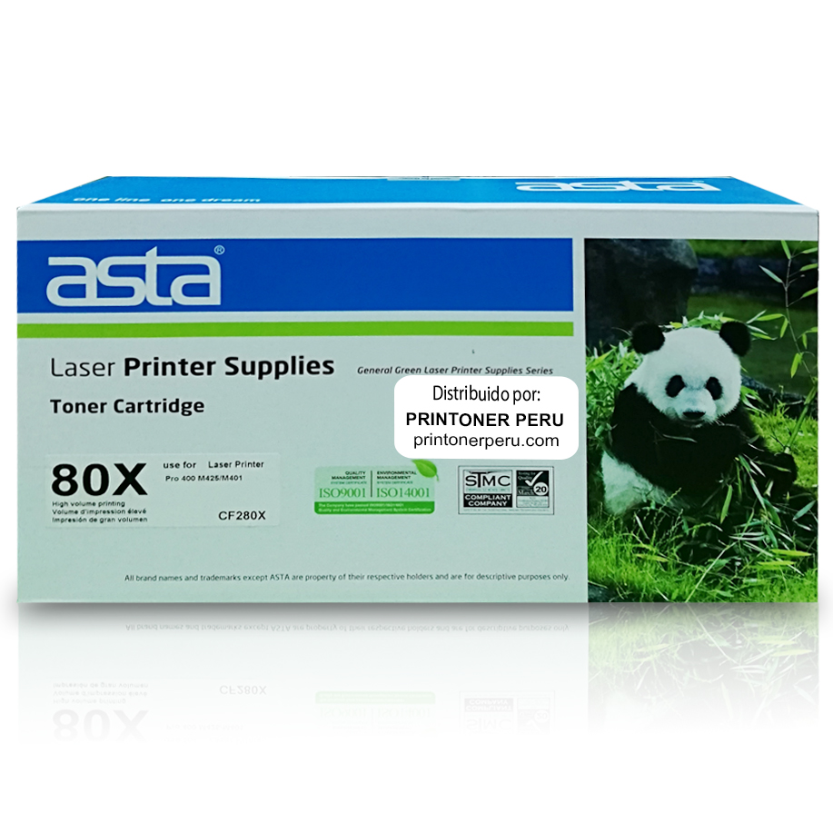 Toner Compatible Asta Para HP 80X negro – Prin Toner Perú