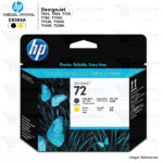 CABEZAL HP 72 C9384A MATTE BLACK Y YELLOW PLOTTER HP T610, T1300, T2300 - ORIGINAL