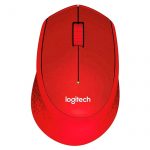 Mouse Logitech Inalambrico Ergonomico M280 - Rojo