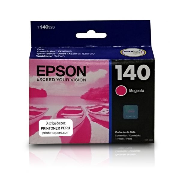 Cartucho de Tinta Epson T140 Magenta 10ml.