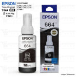 TINTA EPSON T664 NEGRO BOTELLA DE 70ml. T664120 - Original
