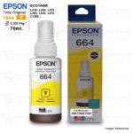 TINTA EPSON T664 AMARILLO Botella de 70ml. T664420 - Original