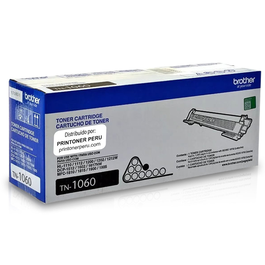 Cartucho de Toner Brother TN-1060 Negro 1000 paginas – Prin Toner Perú