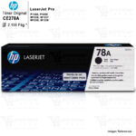 Tóner HP CE278A 78A Negro Original | 2,100 Páginas | HP LaserJet P1606