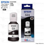 Botella De Tinta Epson T524 T524120 Negro 127ml. L15150 L15160 - Original