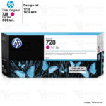 Tinta hp 728 F9K16A Magenta Cartucho Original de 300ml. T730 T830
