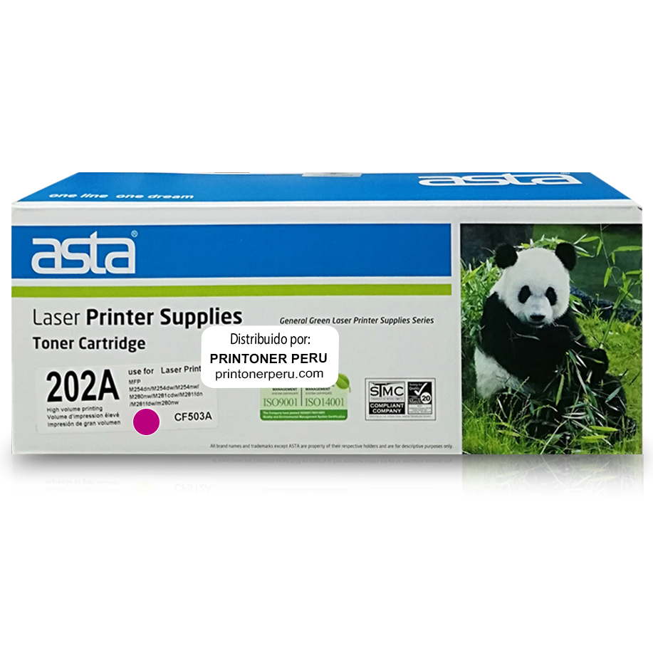 Toner Compatible Asta para HP 202A Magenta – Prin Toner Perú