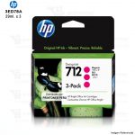 Cartucho de Tinta HP 712 Tripack Pack de 3 tintas 3ED78A Magenta