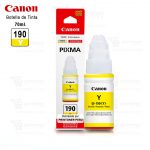 Botella de Tinta Canon 190 GI-190Y 70ml. Yellow G1100, G2110, G3110, G4110