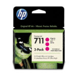 Tinta HP 711 Magenta Original CZ135A Tripack x 3 para DesignJet T120 T130 T520 T530