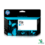 Cartucho De Tinta HP 728 Cian (C9J67A) 130 ml.
