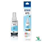 Tinta Epson T673 Cian Claro L800, L810, L1800 70 ml.