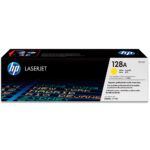 Toner HP CE322A 128A Yellow Original para LaserJet CP1525 y CM1415 1,300 Pág.