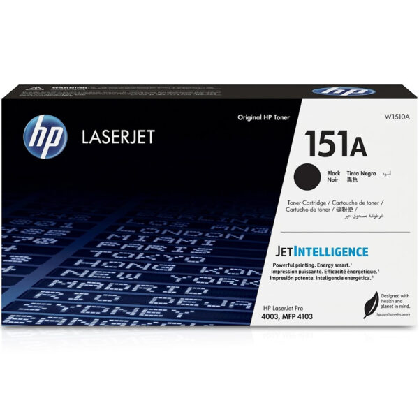 Toner HP 151A W1510A Negro Original – 3,050 Páginas para LaserJet Pro 4003 y MFP 4103