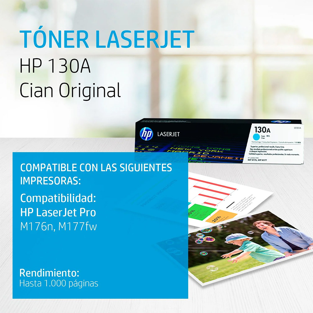 toner hp 130a cyan - 2