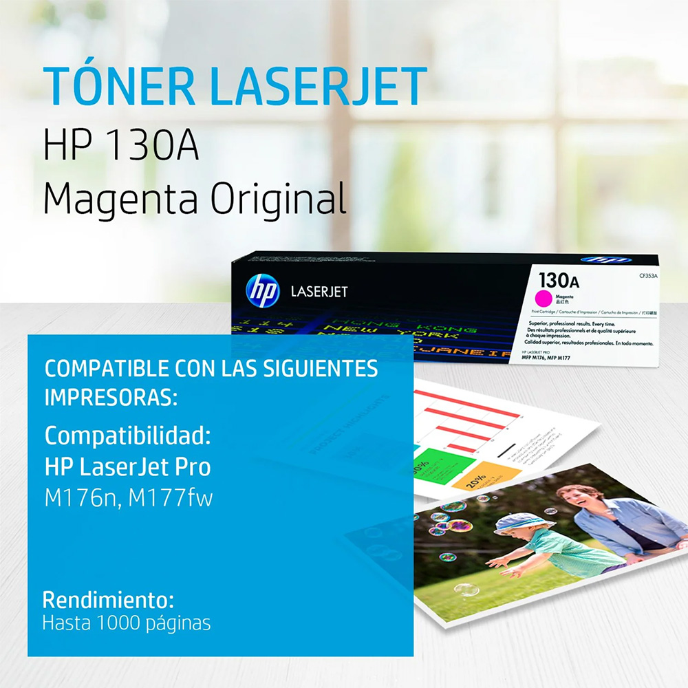 toner hp 130a magenta - 2