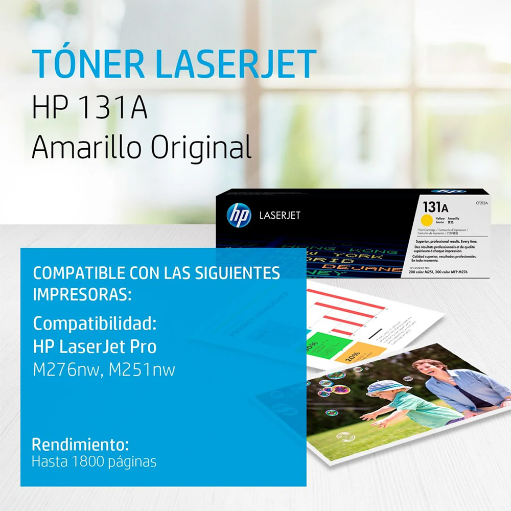 toner hp 131a yellow - 2