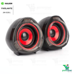 PARLANTE GAMING 2.0 USB HALION HA-S228 - NEGRO/ROJO