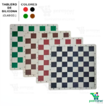 Tablero De Ajedrez Silicona Enrollable Resistente 50cm X50cm
