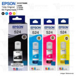 PACK De Tinta Epson T524 Negro Cyan Magenta Yellow L15150 L15160 - Original