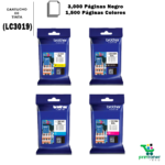 Kit De Tinta Brother LC3019 Cyan, Magenta, Yellow y Negro