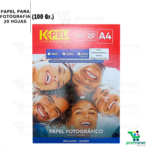 Papel Fotografico Vinil Transparente Adhesivo 100g 20 Hojas Brillante/Glossy