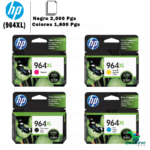 JUEGO DE TINTAS HP 964XL NEGRO CYAN MAGENTA YELLOW FOR 9010