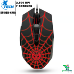 MOUSE GAMER SPIDER-MAN MILES MORALES BLACK 2.4K DPI