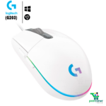 MOUSE GAMER LOGITECH G203 LIGHTSYNC ÓPTICO – BLANCO