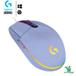 MOUSE GAMER LOGITECH G203 LIGHTSYNC ÓPTICO – LILA