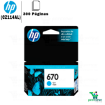 TINTA HP 670 (CZ114AL) CYAN PARA 3525/4016/5525 300 PGS