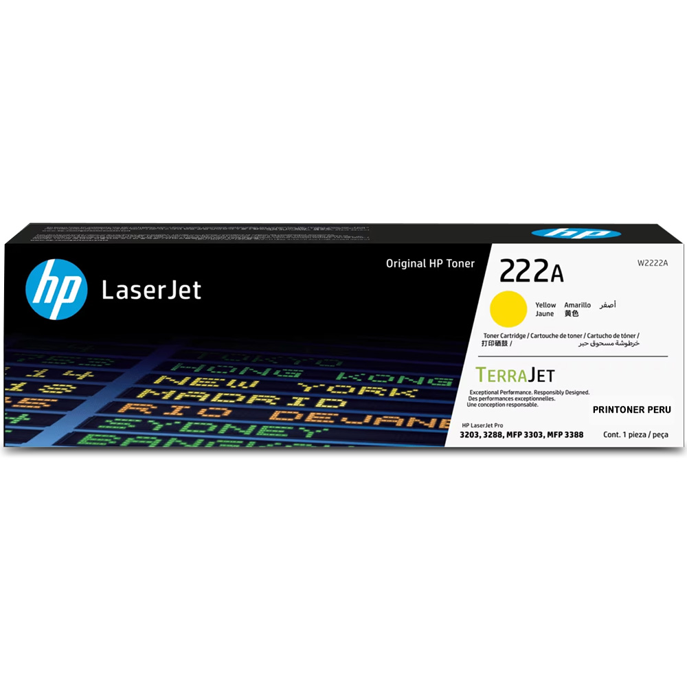TONER HP 222A W2222A YELLOW - PRINTONER PERU - 1