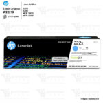 TONER HP 222X W2221X CYAN 3203, 3288, 3303, 3388 - 2,500PÁG. - ORIGINAL