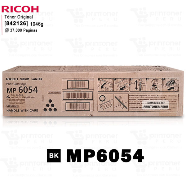 Toner Ricoh 842126 MP6045 Negro Original – para Ricoh MP 4054SP, 4055SP, 5054SP, 5055SP, 6055SP, IM 4000, IM 5000  IM 6000